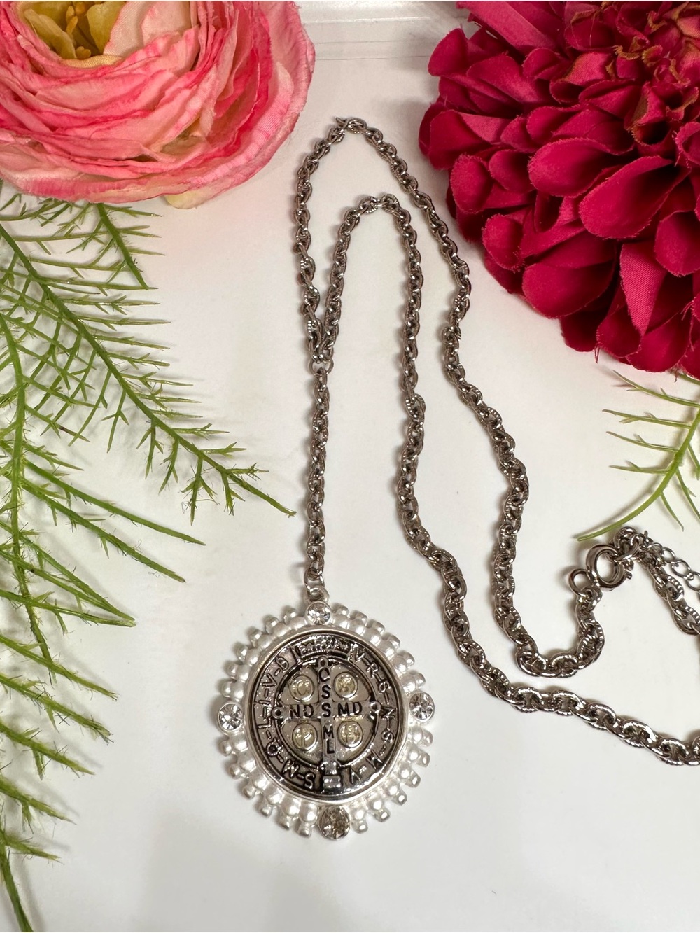 NEW ⚜️ Roman Coin Lariat Chain Handmade Necklace